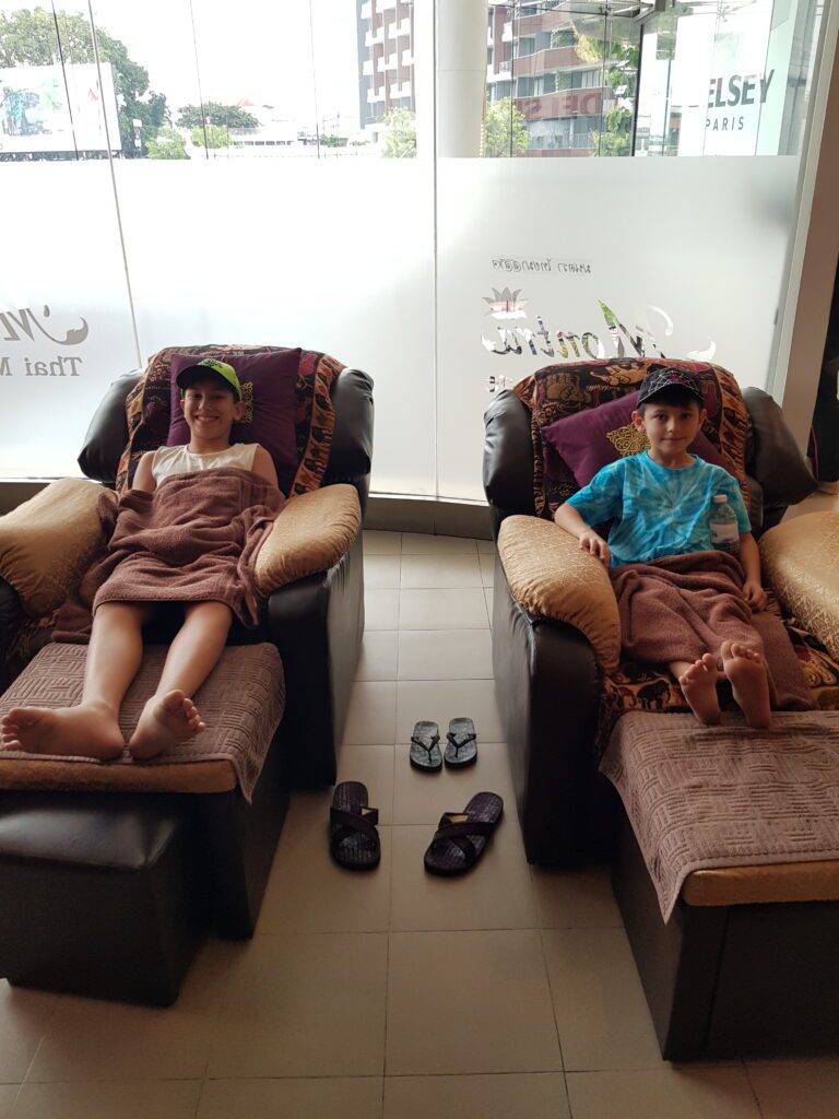 Massage during our Two Weeks in Chiang Mai