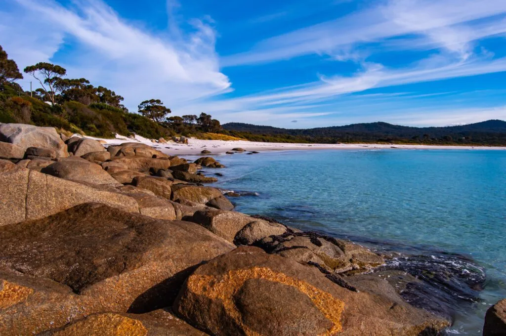 Binalong Bay at The Bay of Fires Tasmania