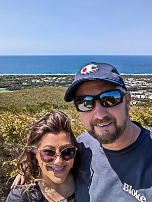 Mt Coolum Hike time for a couple in Queensland